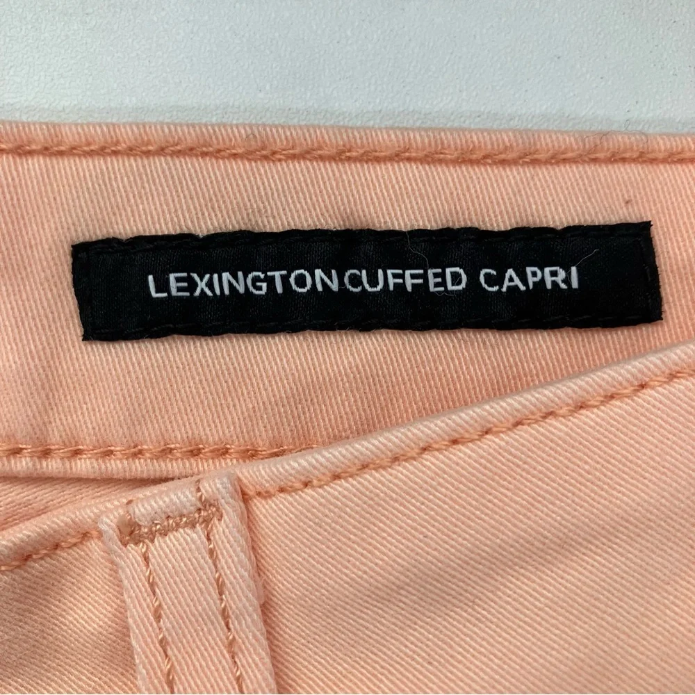 Jones New York Lexington Cuffed Capri Peach/Orange Size 14 - Picture 4 of 9